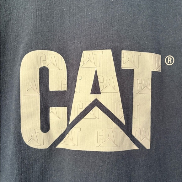Caterpillar CAT Workwear Relaxed Fit Tee Navy Blue Men’s Size Medium - Picture 2 of 6